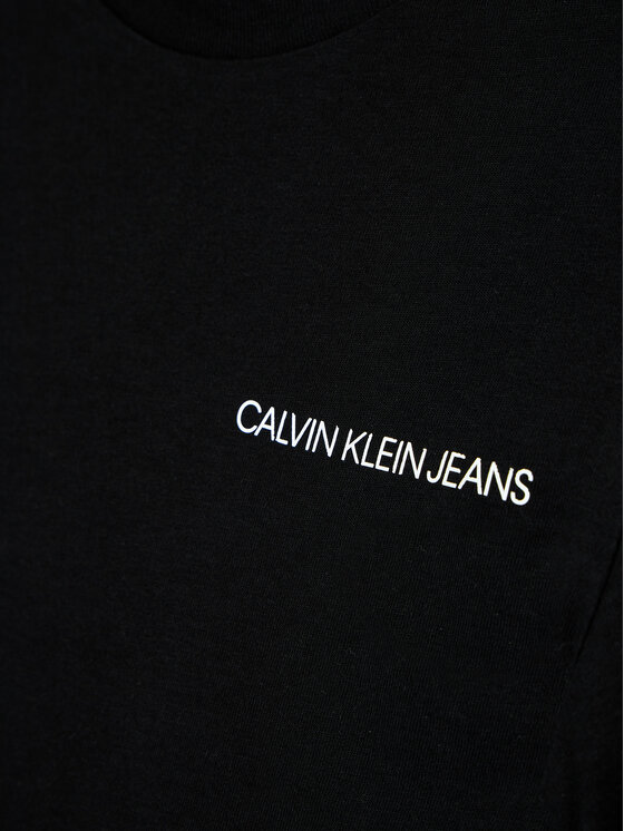 Calvin Klein Jeans Calvin Klein Jeans Marškinėliai Chest Logo IB0IB00456 Juoda Regular Fit
