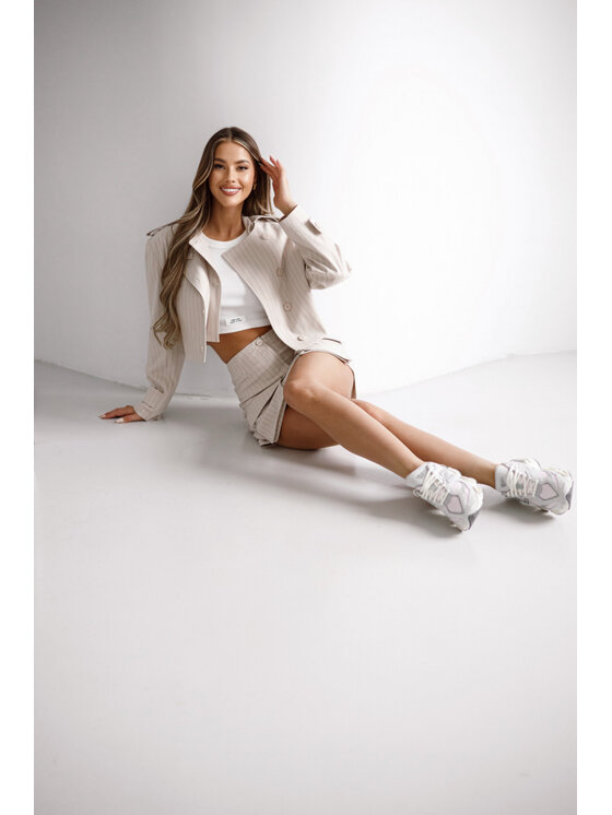 LilaLou LilaLou Mini sukňa Roksana Béžová Regular Fit