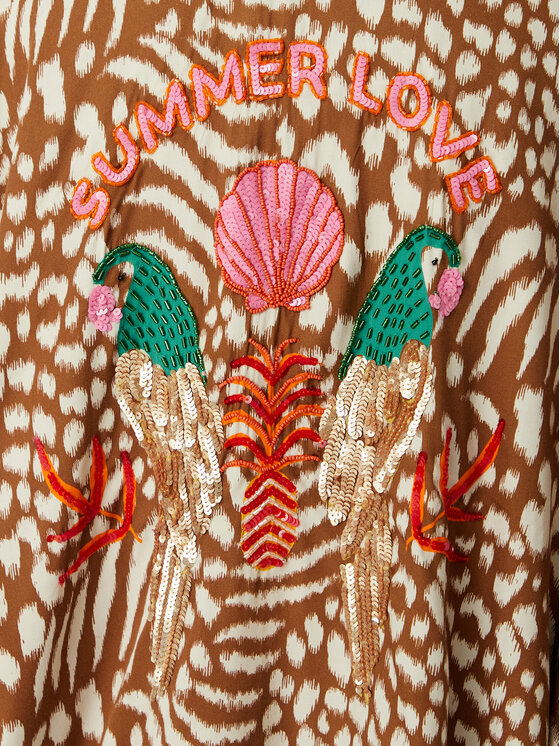 LOLA CASADEMUNT LOLA CASADEMUNT Kimono LS2602002 Marrone Regular Fit