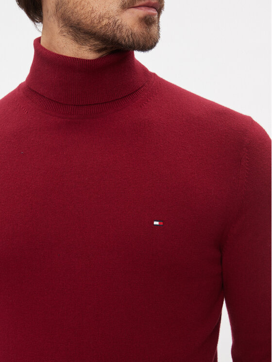 Tommy Hilfiger Tommy Hilfiger Rolák Pima MW0MW28048 Červená Regular Fit