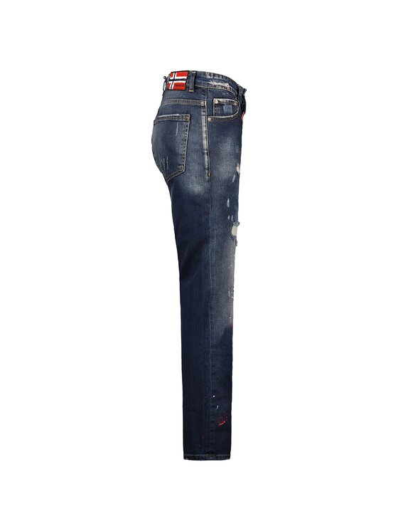 Geographical Norway Geographical Norway Jeansy SW5423H/GNO-BLUE Granatowy Slim Fit