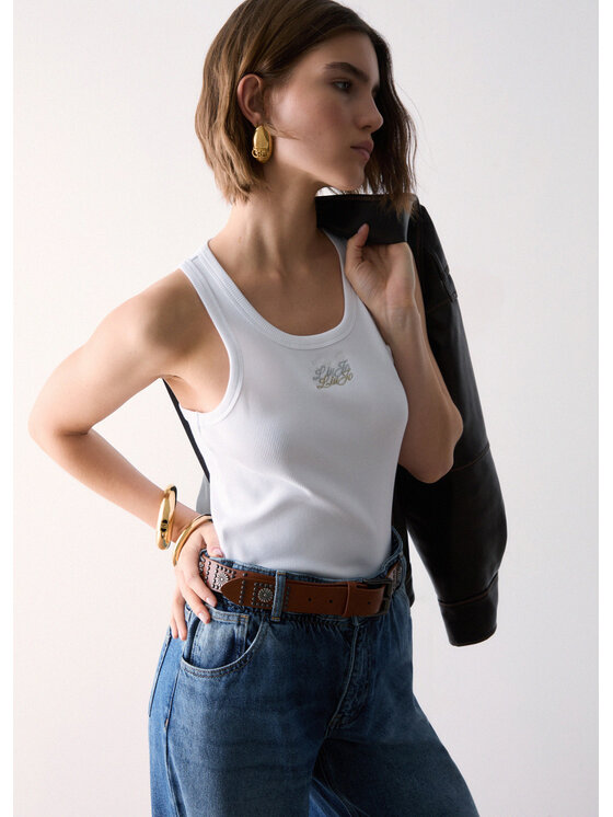 Liu Jo Liu Jo Top WF6376J482211111 Bianco Regular Fit