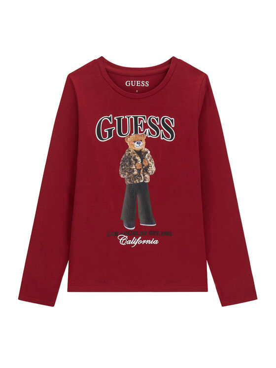 Guess Guess Blúzka J6BI12 K5793 Bordová Regular Fit