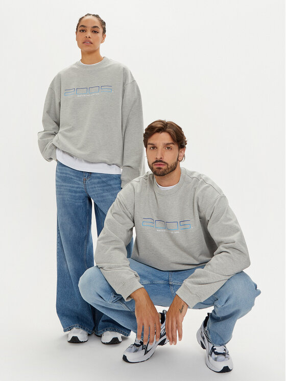 2005 2005 Bluză PS2 Crewneck Gri Regular Fit