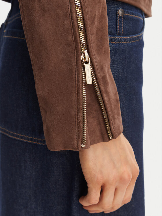 Armani Exchange Armani Exchange Usnjena jakna XW001924 AF21549 U6136 Rjava Regular Fit