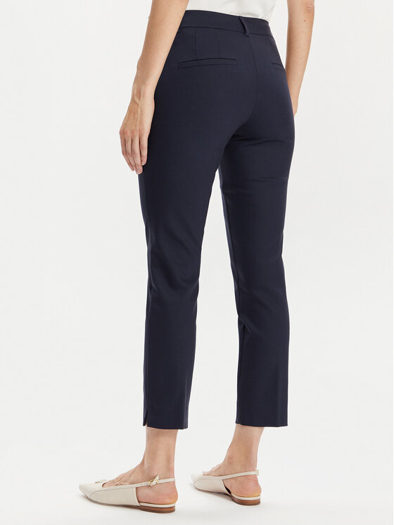 Marella Marella Spodnie materiałowe Macario 2413131031200 Granatowy Regular Fit