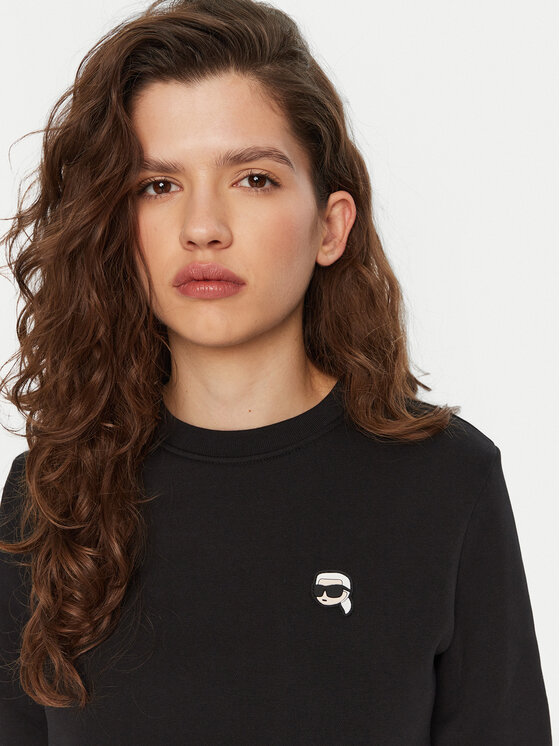 KARL LAGERFELD KARL LAGERFELD Μπλούζα A1W20014 Μαύρο Regular Fit