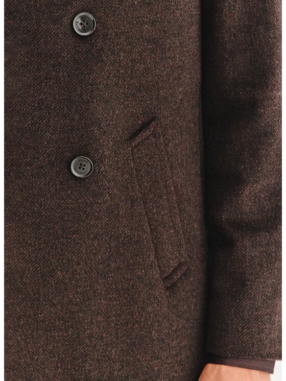 Pako Lorente Pako Lorente Płaszcz przejściowy P25WF-7X-002 Brązowy Classic Fit