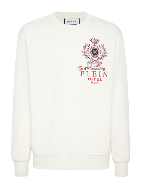 PHILIPP PLEIN PHILIPP PLEIN Bluza 25961 Biały Regular Fit