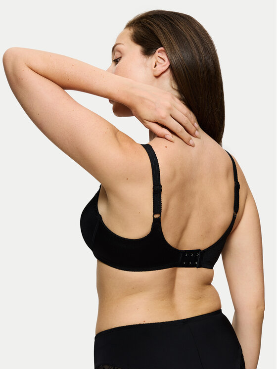 Triumph Triumph Biustonosz z fiszbiną Ladyform Soft 10166306 Czarny