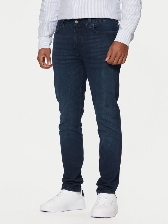 Tommy Hilfiger Jeansy Bleecker MW0MW39042 Modrá Slim Fit