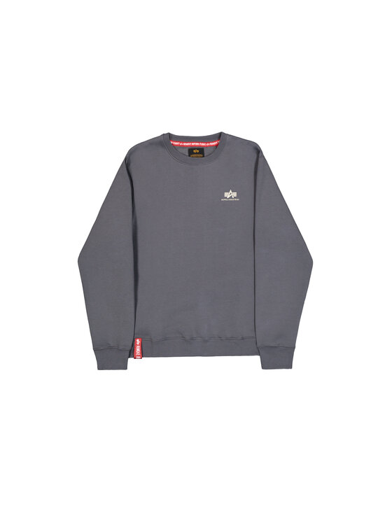 Alpha Industries Alpha Industries Mikina Basic Small Logo Sweatshirt Sivá Regular Fit
