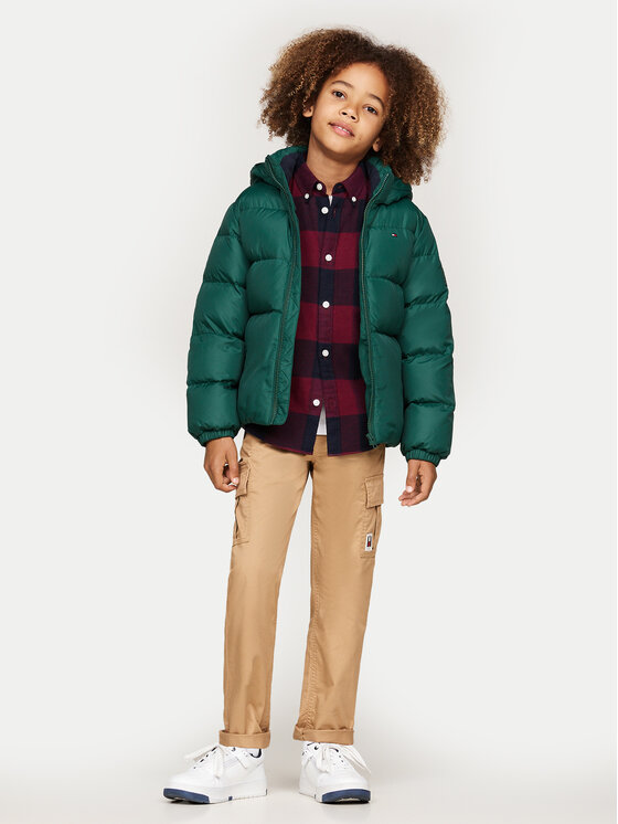 Tommy Hilfiger Tommy Hilfiger Žieminė striukė Essential KB0KB08341 M Žalia Regular Fit