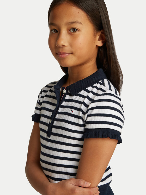 Tommy Hilfiger Tommy Hilfiger Každodenné šaty Skater KG0KG08484 D Tmavomodrá Regular Fit