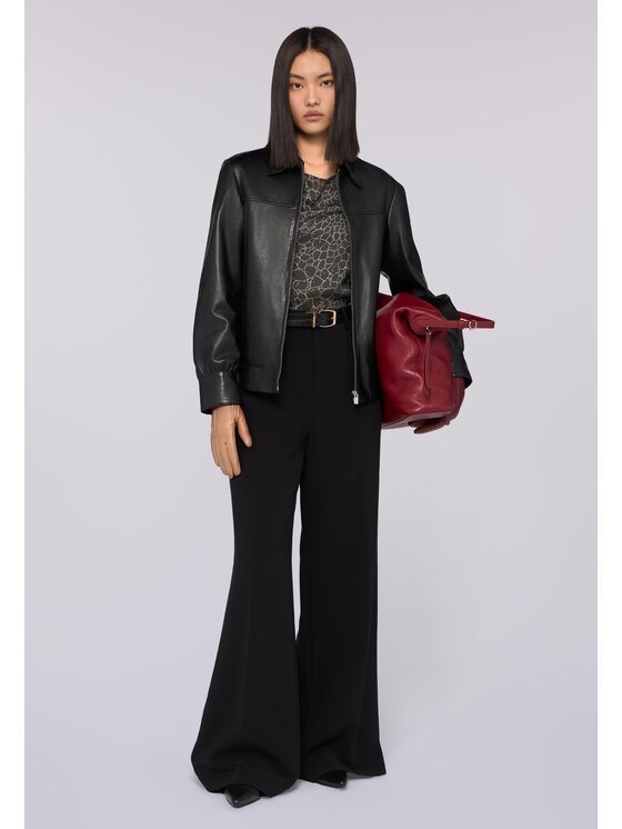 Trussardi Trussardi Pantaloni di tessuto P232A002303N033 Nero Over Fit