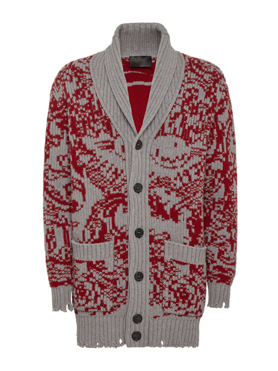 PHILIPP PLEIN PHILIPP PLEIN Kardigan 5271 Beżowy Regular Fit