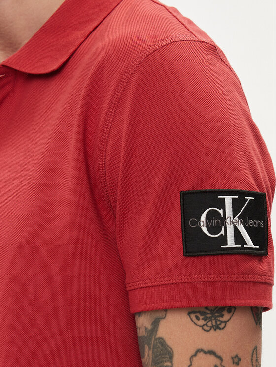 Calvin Klein Jeans Calvin Klein Jeans Polokošeľa J30J323394 Červená Regular Fit