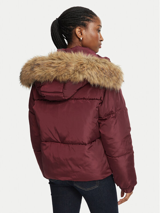 Fracomina Fracomina Giubbotto invernale FP26WC3006O45801 Bordeaux Slim Fit