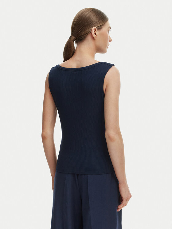 Tommy Hilfiger Tommy Hilfiger Marškinėliai WW0WW47807 Tamsiai mėlyna Slim Fit