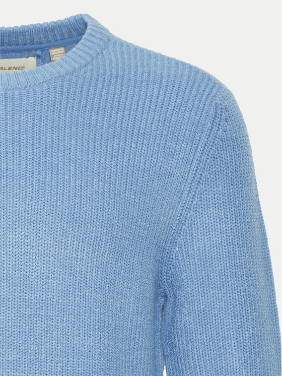 Blend Blend Sweter 20717277 Błękitny Regular Fit