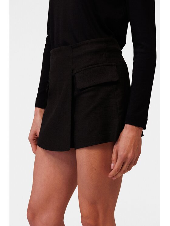 LE POSSÉ LE POSSÉ Spódnica mini SS Czarny Slim Fit