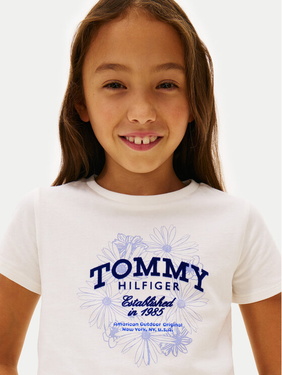 Tommy Hilfiger Tommy Hilfiger T-shirt KG0KG09257 Bijela Regular Fit