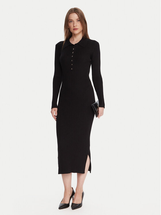 French Connection French Connection Trikotāžas kleita 71ZJB Melns Slim Fit