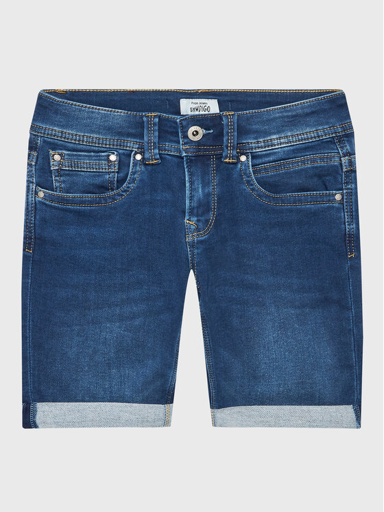 Pepe Jeans Jeans Kratke Hlače Tracker Short PB800696JS0 Modra Slim Fit