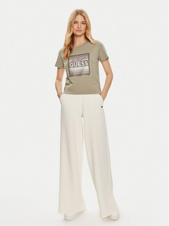 Guess Guess T-särk W4YI17 I3Z14 Roheline Regular Fit