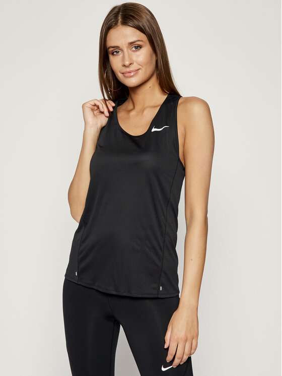 Nike Športna majica City Sleek CJ2011 Črna Standard Fit