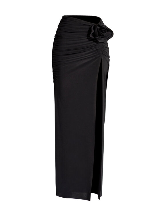 Spódnica maxi, rozmiar 38, Czarny, ROSA