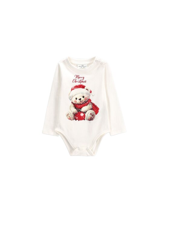 Coccodrillo Coccodrillo Body dziecięce ZC6112101MER-003 Kremowy Regular Fit