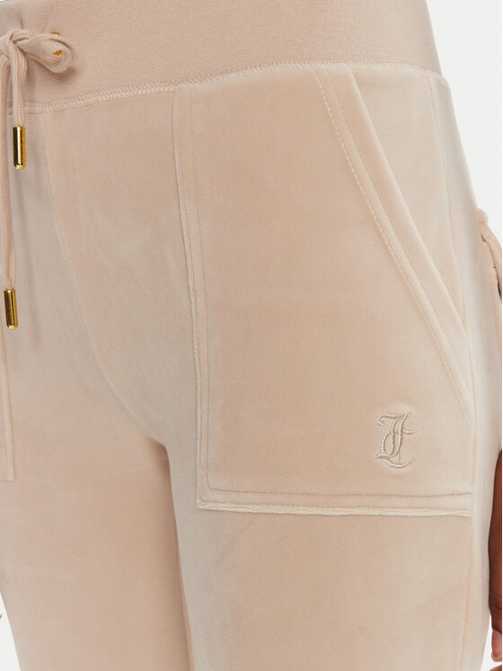 Juicy Couture Juicy Couture Donji dio trenerke Del Ray JCAP180G Bež Regular Fit