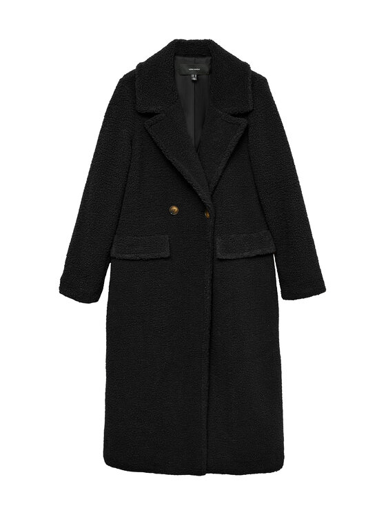Vero Moda Vero Moda Cappotto in shearling Teresa 10333681 Nero Regular Fit