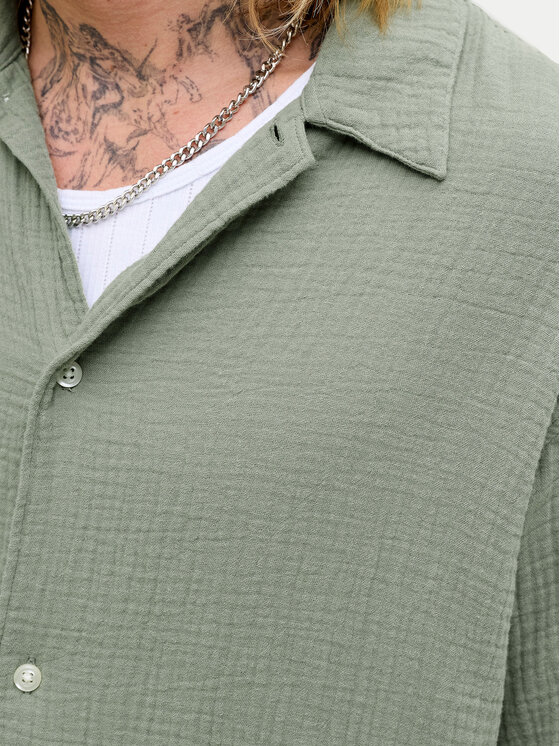 Jack & Jones Jack & Jones Completo camicia e pantaloncini Nantucket 12302220 Verde Relaxed Fit