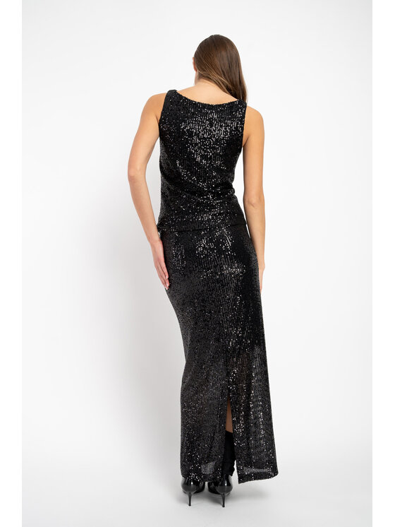 CLICK CLICK Maxi sukně 70-822 Černá Anatomic Fit