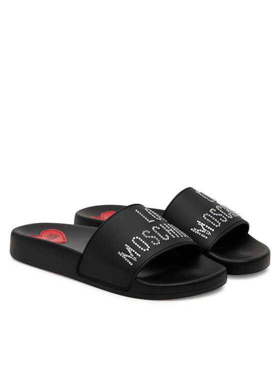 LOVE MOSCHINO LOVE MOSCHINO Klapki JA28122G1MI13000 Czarny