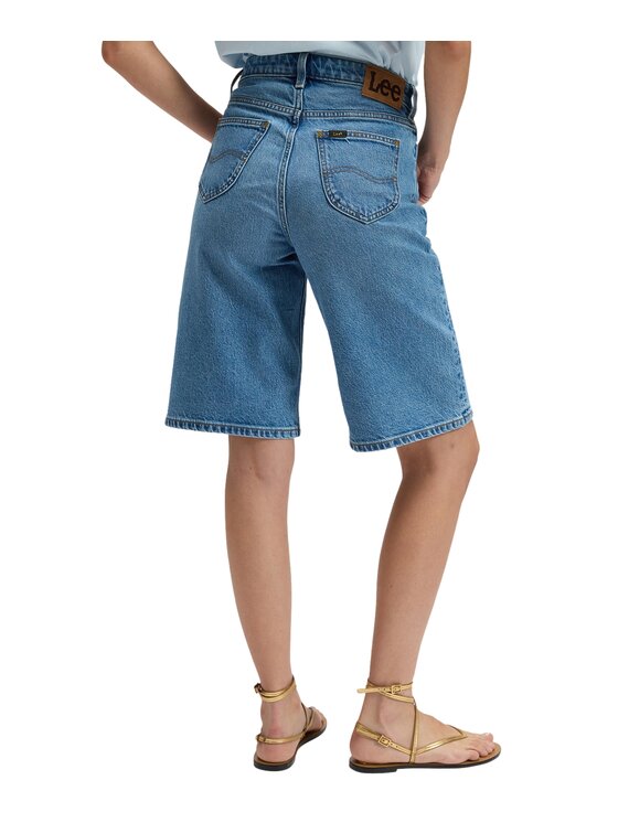 Lee Lee Szorty jeansowe 112376720 Niebieski Regular Fit