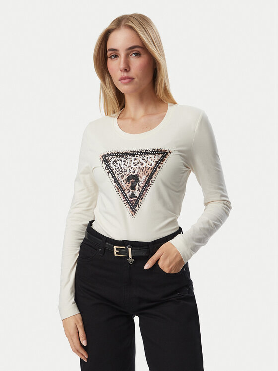 Guess Guess Blusa W6BI57 K7387 Beige chiaro Regular Fit