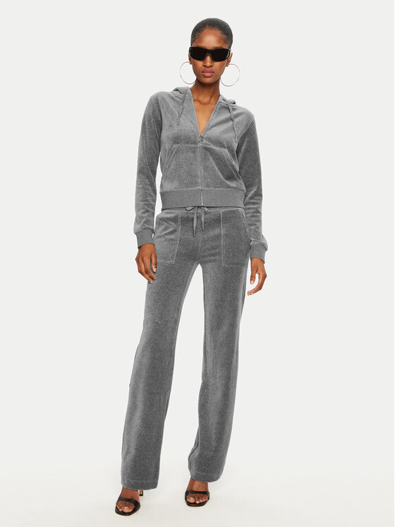 Juicy Couture Juicy Couture Donji dio trenerke Del Ray JCAP180 Siva Regular Fit