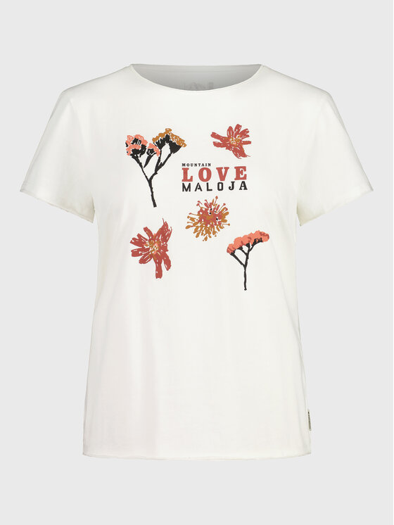 Maloja Maloja Футболка PadolaM. 35402-1-8585 Білий Regular Fit