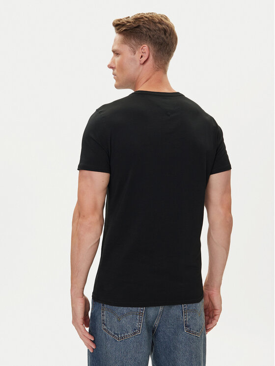 Tommy Jeans Tommy Jeans T-Shirt DM0DM04411 Czarny Slim Fit