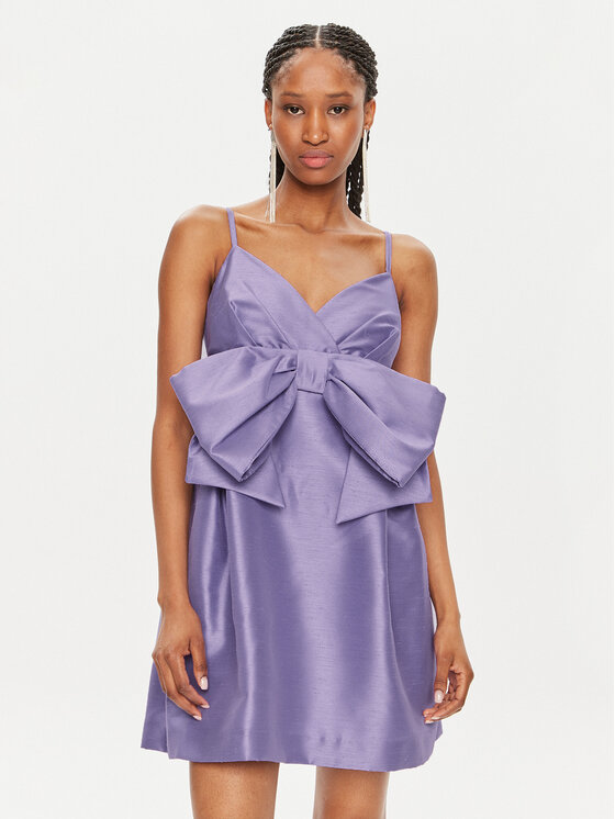 Fracomina Fracomina Coctailkleid FQ24SD1005W71101 Violett Regular Fit