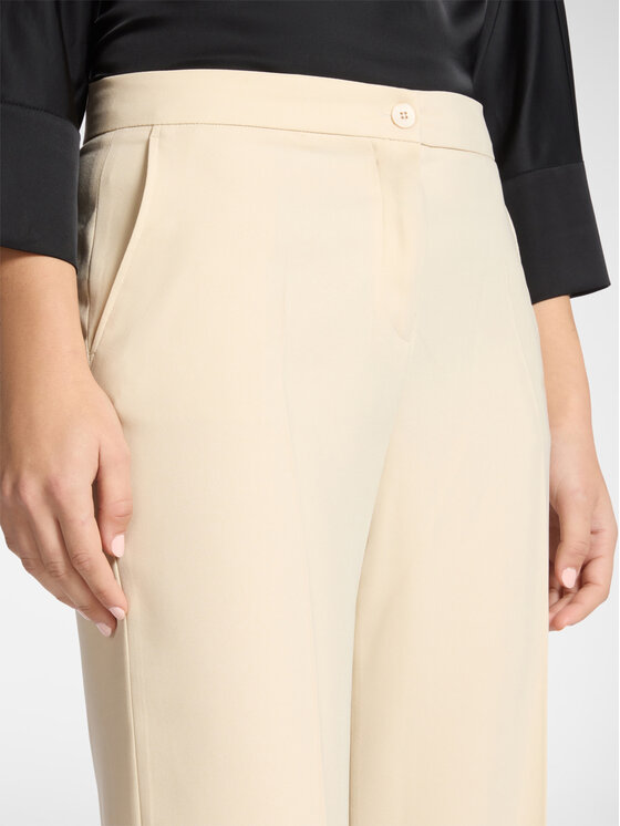 Elena Mirò Elena Mirò Spodnie materiałowe P188P100475N062 Biały Regular Fit