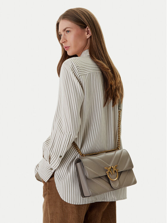PINKO PINKO Torbica Love One Classic Light Dc Al 25-26 PLTT 104549 A2OS Siva