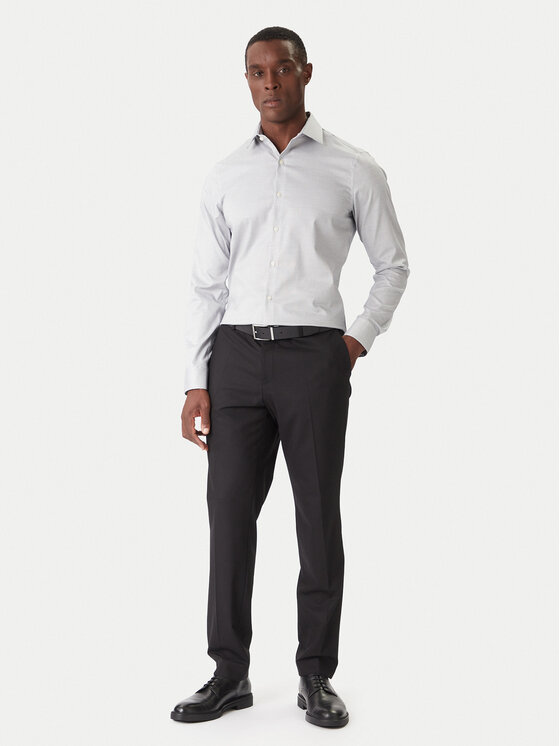 Calvin Klein Calvin Klein Košeľa LV019EU057 Modrá Slim Fit