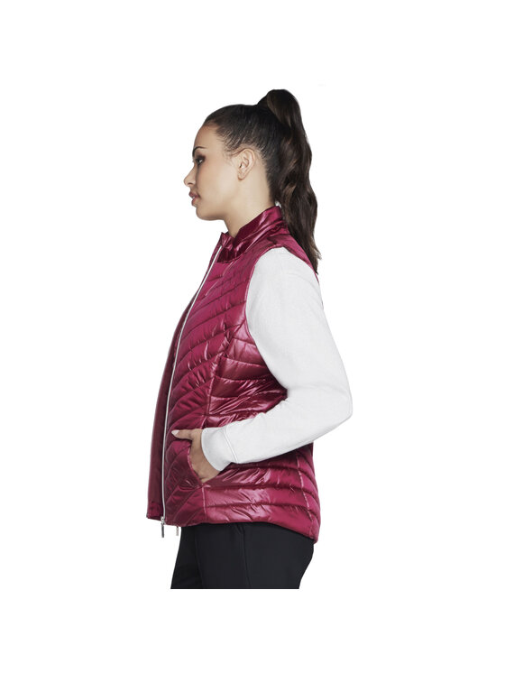 Skechers Skechers Kamizelka Skechers GO Shield Shine Vest Różowy Regular Fit