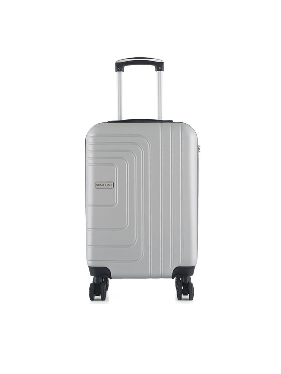 Valiză de cabină Semi Line T5762-2 Argintiu