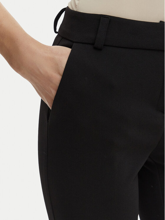 Rinascimento Rinascimento Medžiaginės kelnės CFC0127865003 Juoda Slim Fit