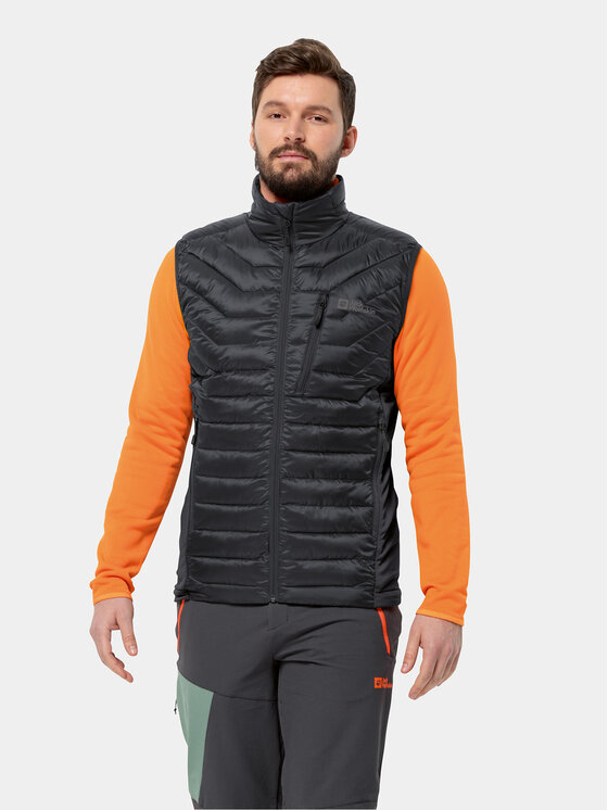 Jack Wolfskin Veste Routeburn Pro Ins Vest 1206872 Melns Slim Fit